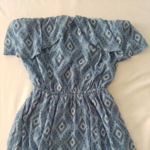 Hollister blue strapless breezy maxi dress NWT